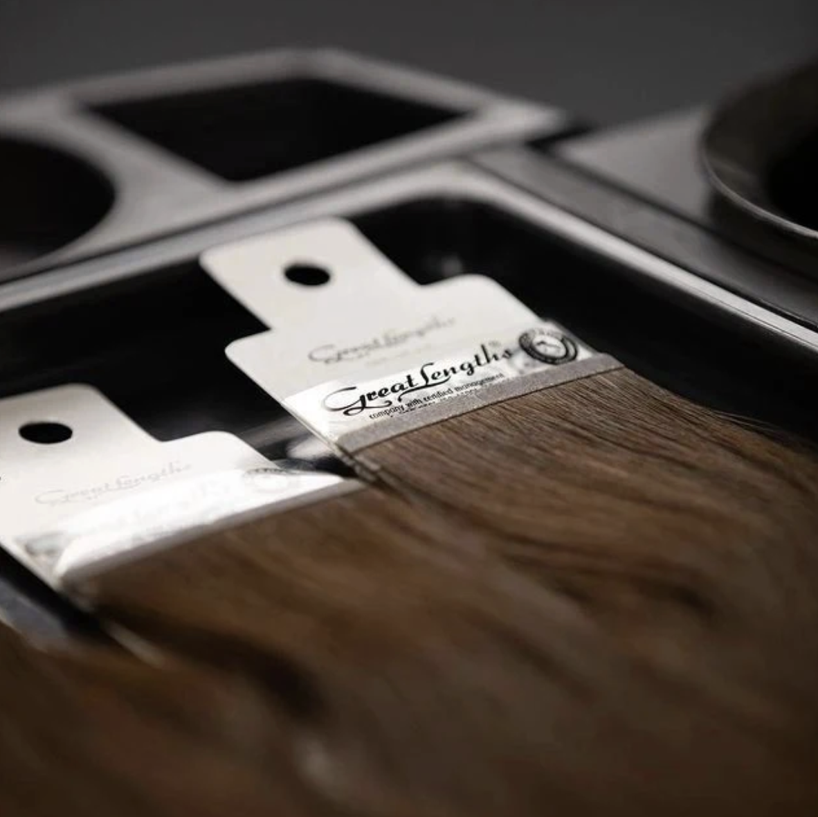 Great Lengths tapes close-up